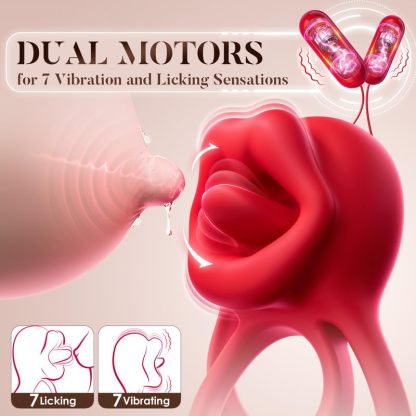 🎁Vibrating Cock Ring Sex Toy💥 - 😍3 in 1 Cock Ring Vibrator Clitoral Stimulator✨