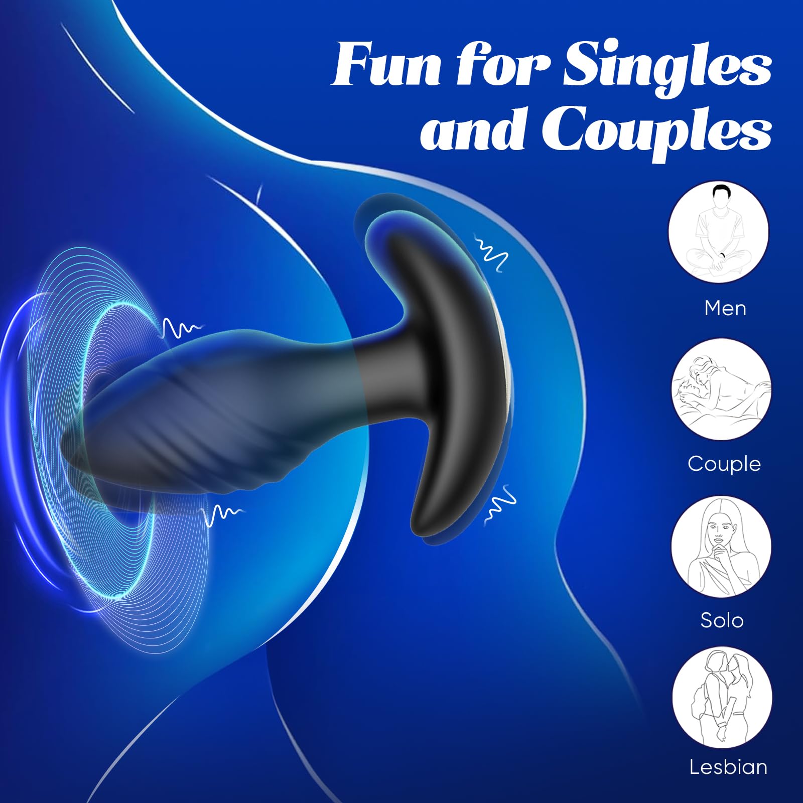 😍Anal Adult Sex Toys - Vibrating Butt Plug✨