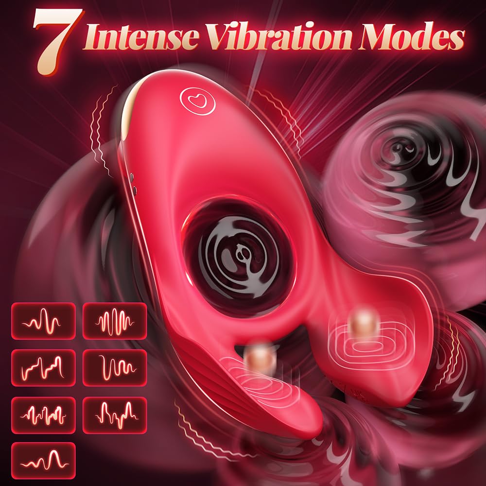😍2025 Epic Vibrating Cock Ring - Rose Clitoral Stimulator✨