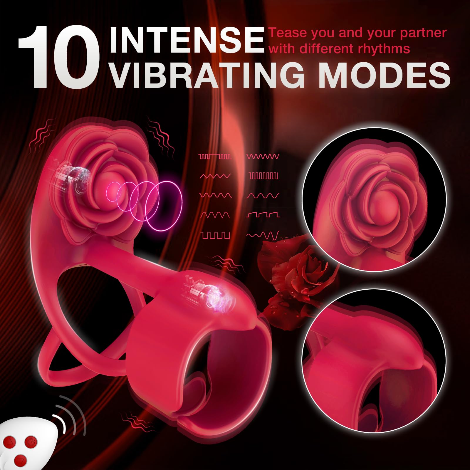 🎁Vibrating Cock Ring Sleeve - Adult Sex Toys for Couples