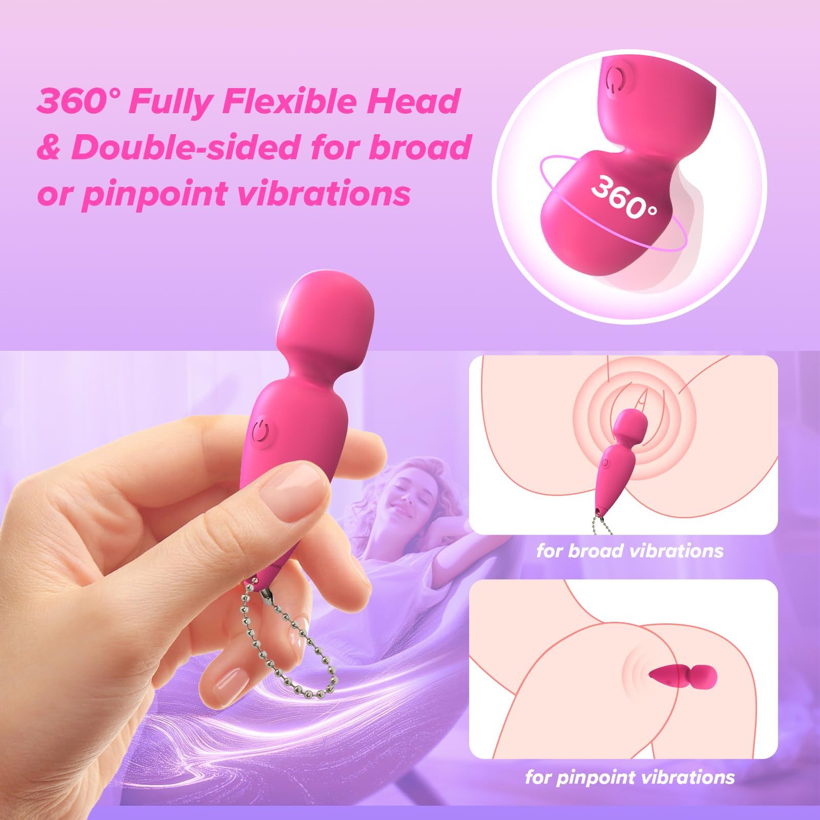 😍Sex Toy Mini Vibrator - Clitoral Vibrator Stimulator 10 Modes💖
