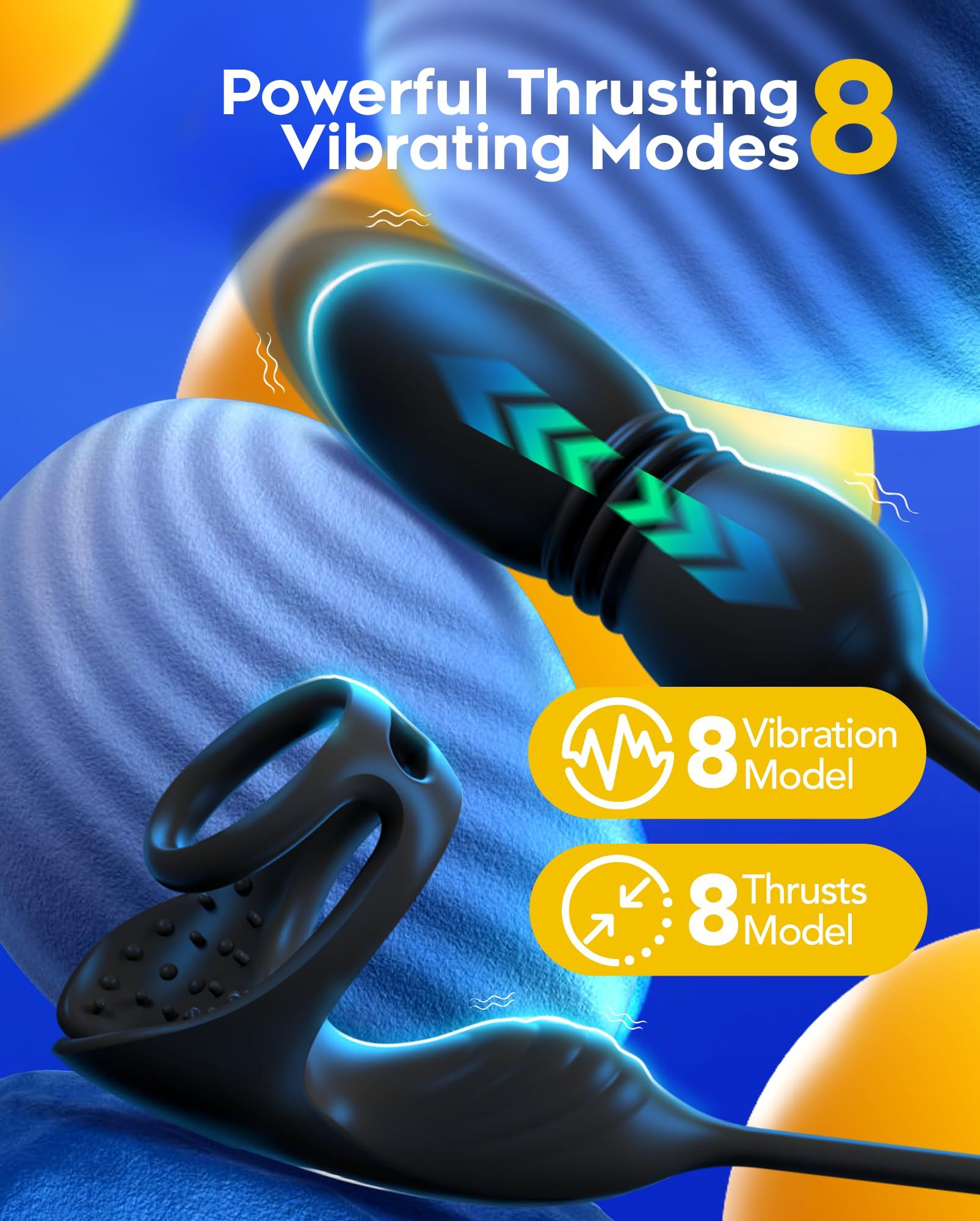 😍Prostate Massager Anal Thrust Vibration - Smart APP Controlled💖