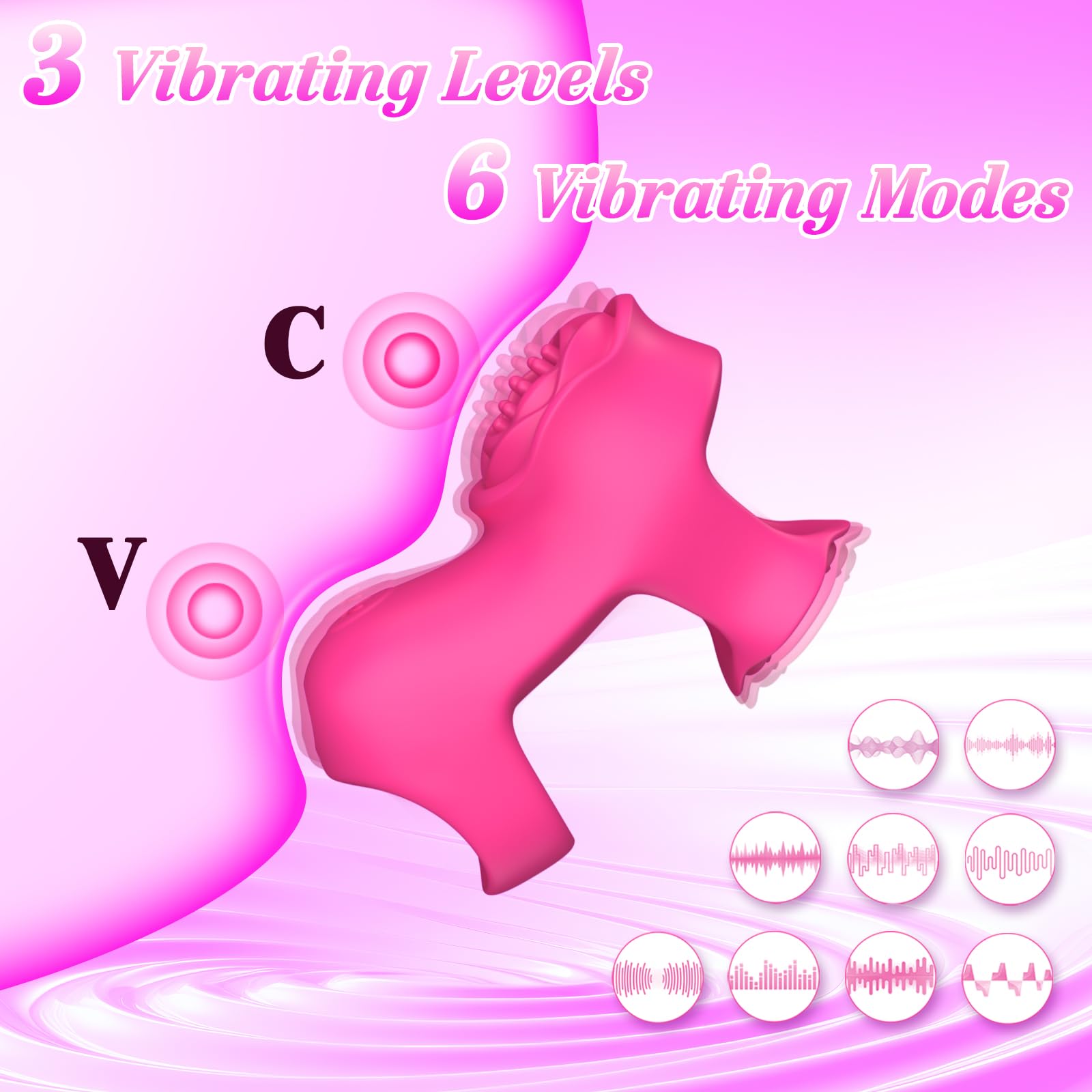 😍Finger Vibrator Female Sex Toys - Mini Vibrator Rose Toy💖