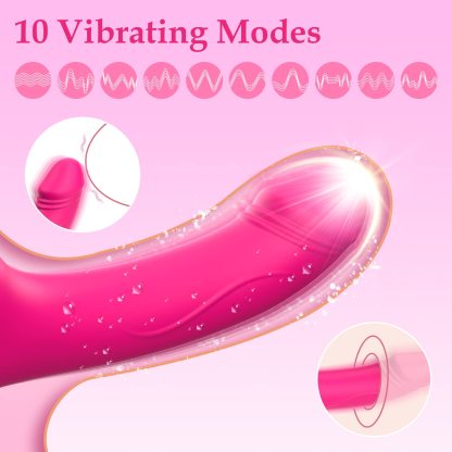 😍G-spot Dildo Vibrator - Non-slip Silicone Realistic Double Head Vibrating Butt Plug💖