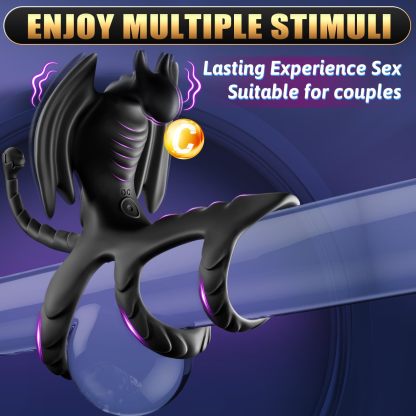 😍Dragon Shape Male Sex Toy✨ -  🎁Male Vibrating Cock Ring Sex Toy💖