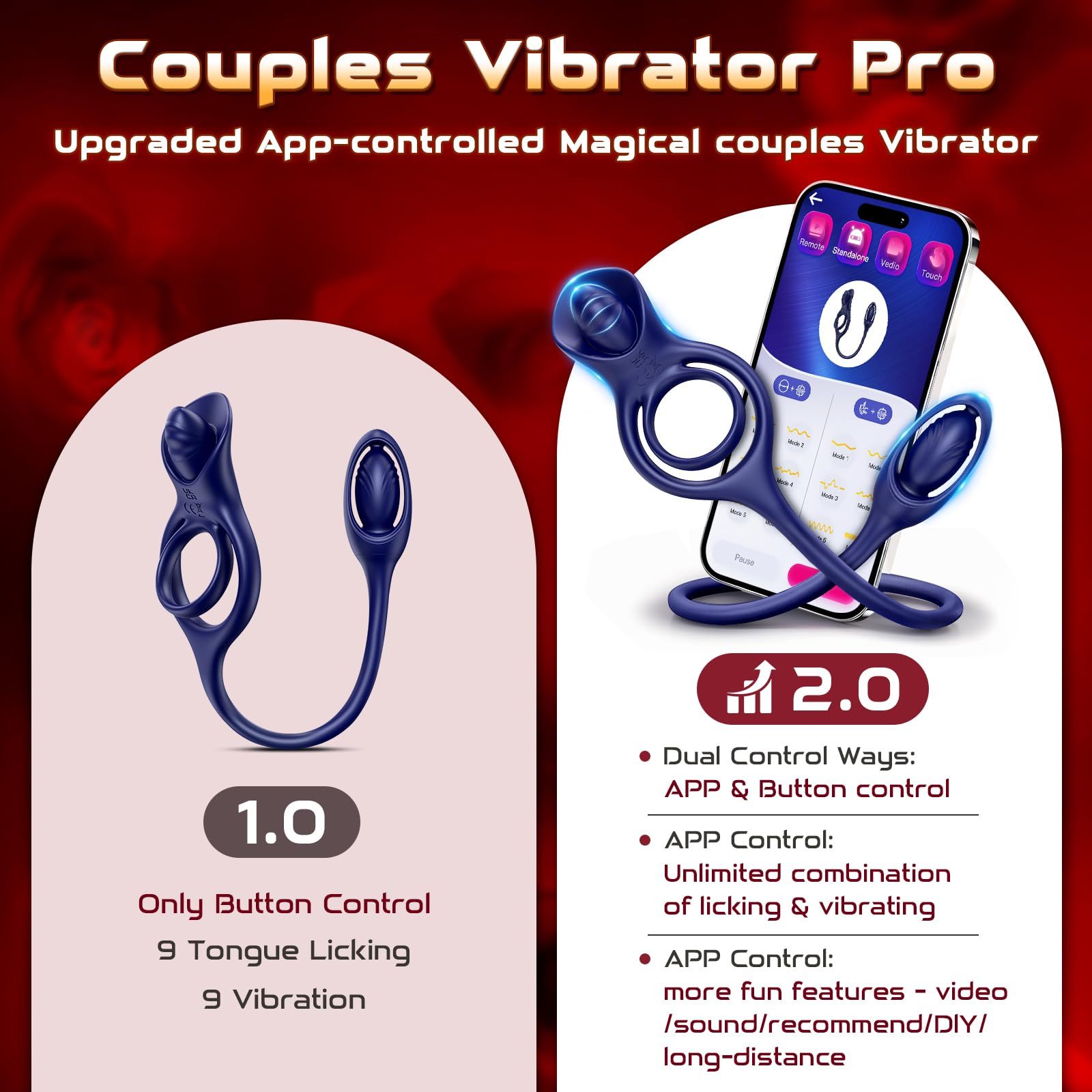 🏆2025 Epic Champion Toys💥 - 😍Male Prostate Massager - Vibrating Cock Ring✨