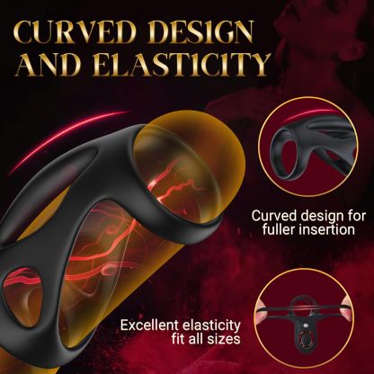 👑2025 Hot Sale Vibrating Cock Ring Sleeve🎁 - 😍Dual Motor Extender💖