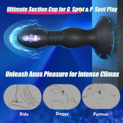 😍2025 New Thrust Vibrating Anal Plug Sex Toy💥- 👑With Suction Cup💖