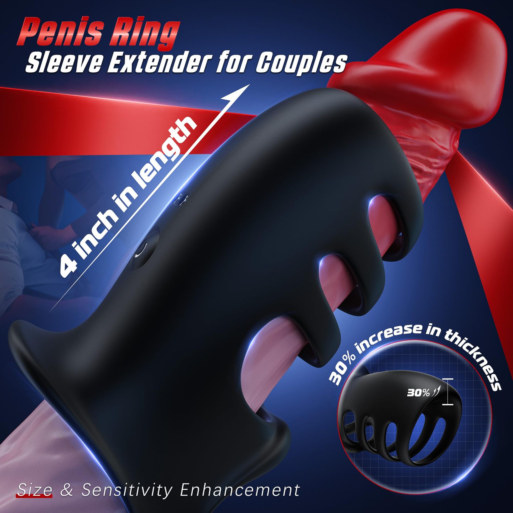 😍2025 Latest Style Penis Sleeve Cock Ring🎁 - 👑Snow Leopard Armor💖