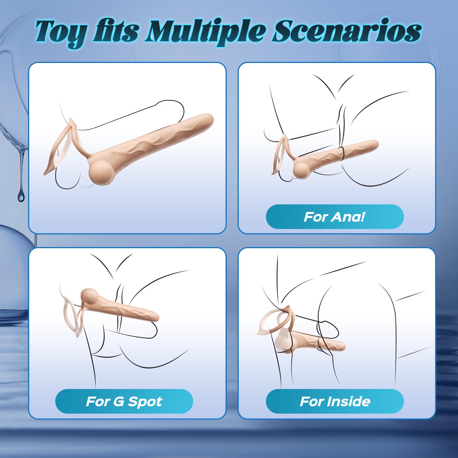 😍2025 Comfortable Wear Design💖-🎁 Couple Adult Sex Toys Anal Dildo✨