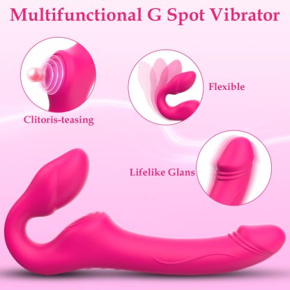 😍G-spot Dildo Vibrator - Non-slip Silicone Realistic Double Head Vibrating Butt Plug💖