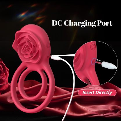 🔥Rose Shaped Vibrating Cock Ring