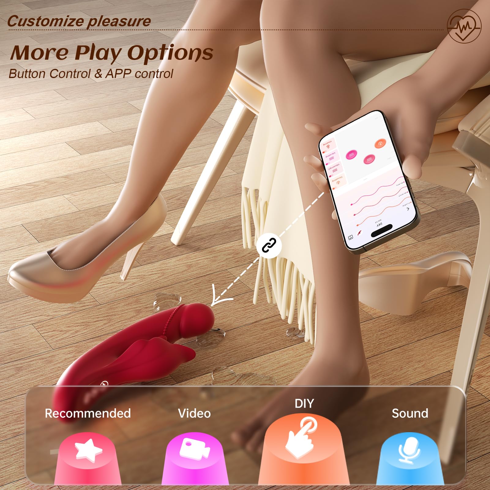 🎁Thrust Vibrator Dildo Sex Toy💥- 😍Clitoral G-Spot Stimulation✨