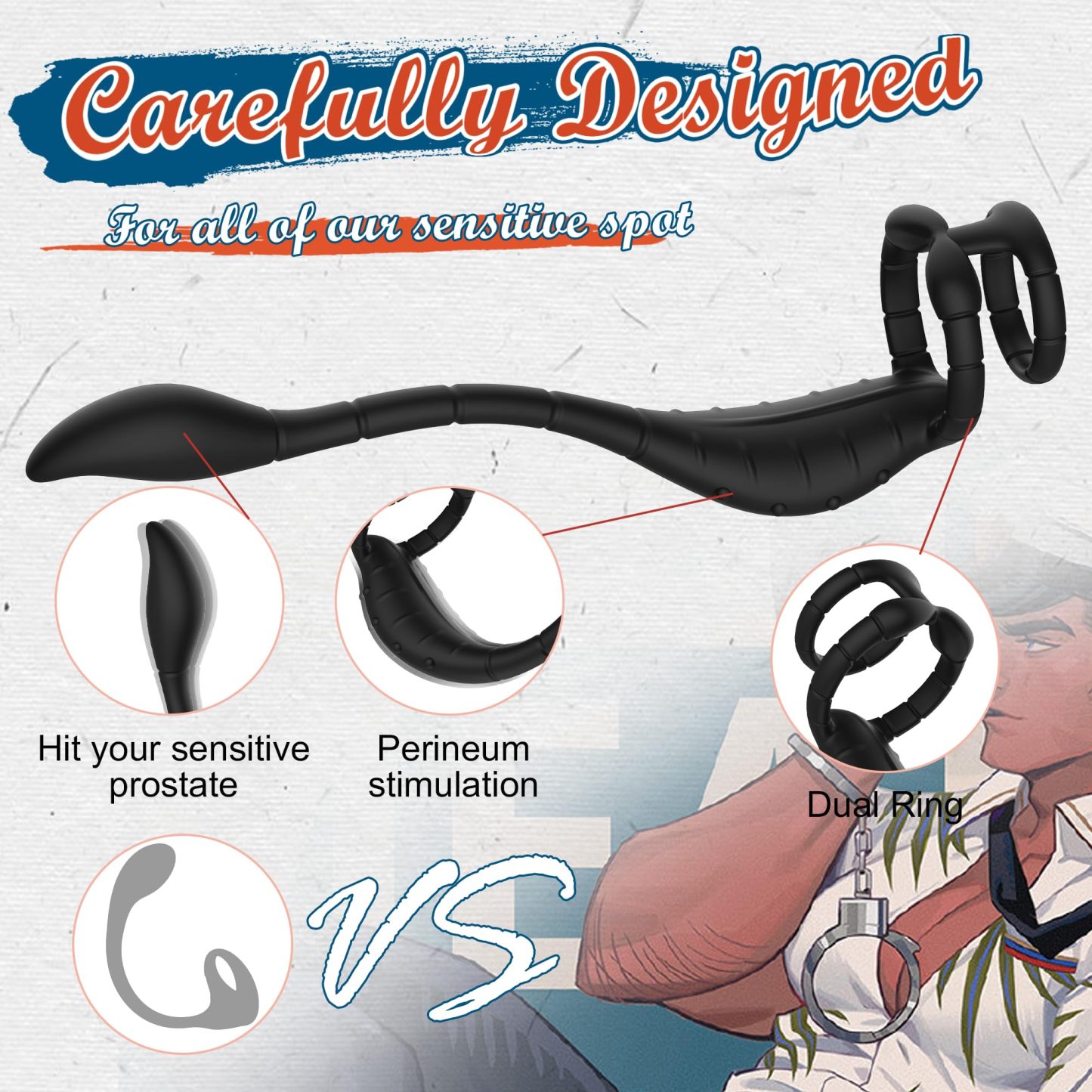 😍Prostate Massager Anal Vibrator - Male Adult Toys✨