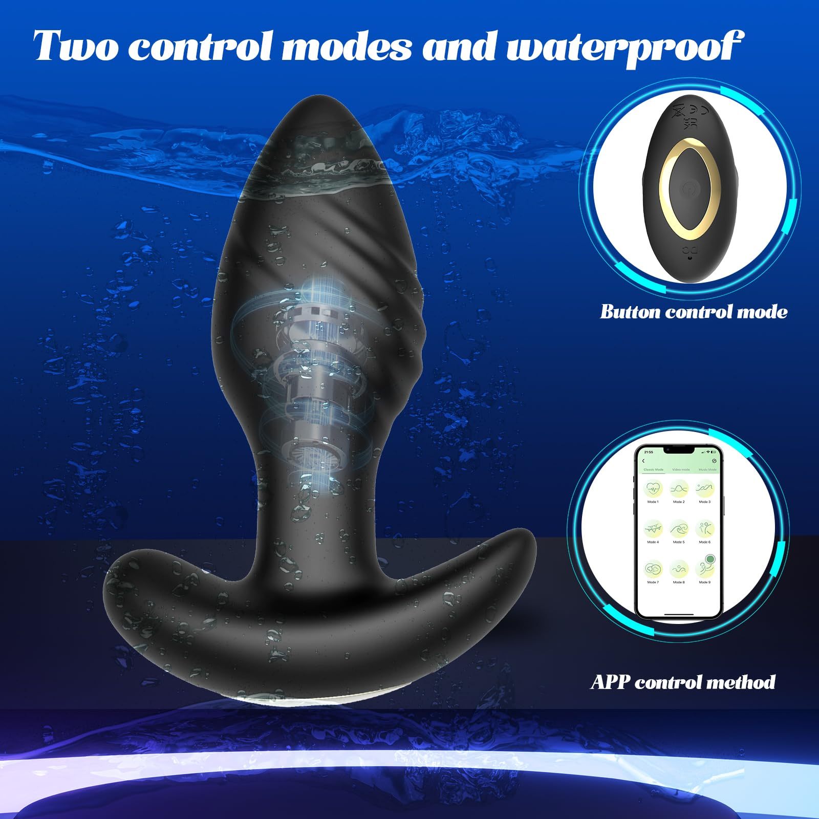 😍Anal Adult Sex Toys - Vibrating Butt Plug✨