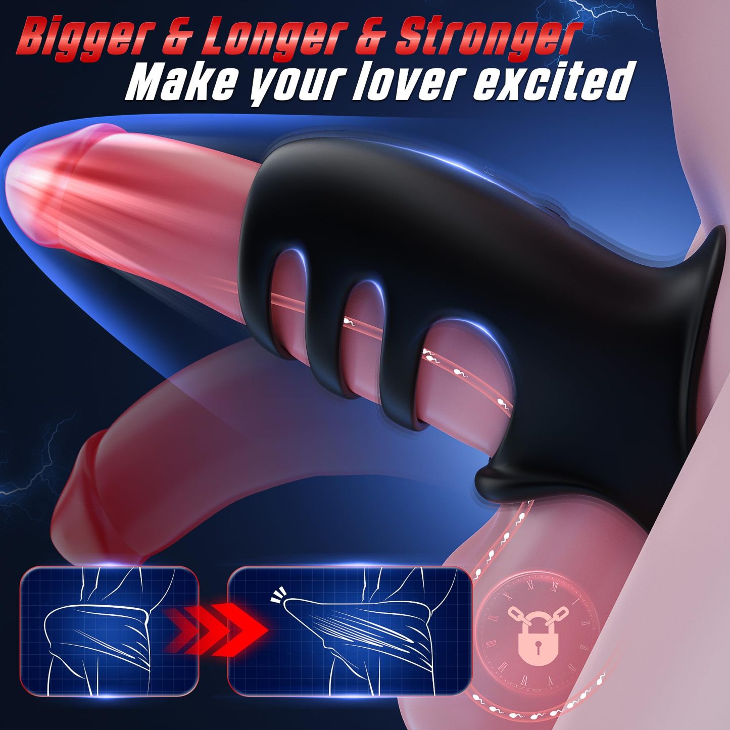 😍2025 Latest Style Penis Sleeve Cock Ring🎁 - 👑Snow Leopard Armor💖