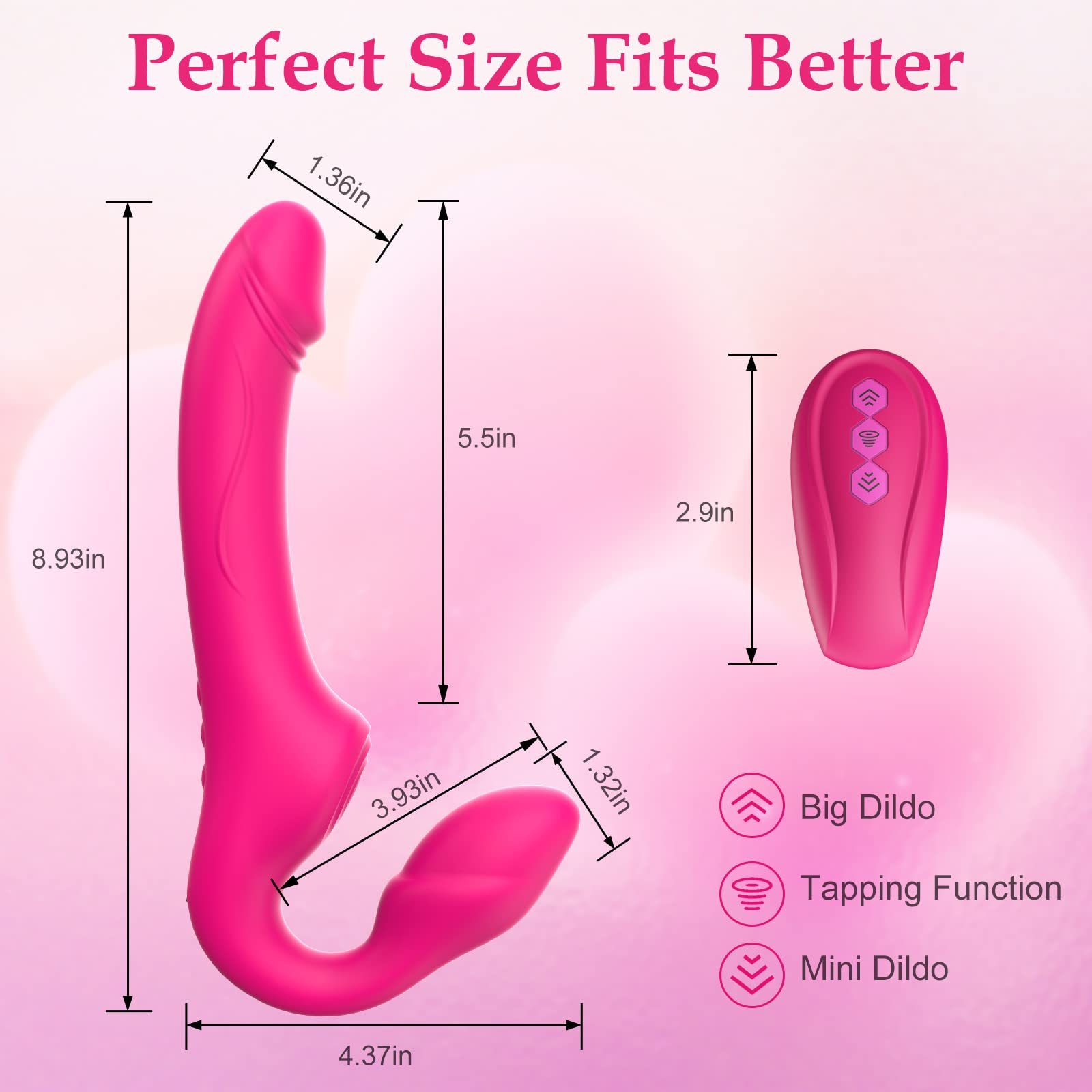😍G-spot Dildo Vibrator - Non-slip Silicone Realistic Double Head Vibrating Butt Plug💖