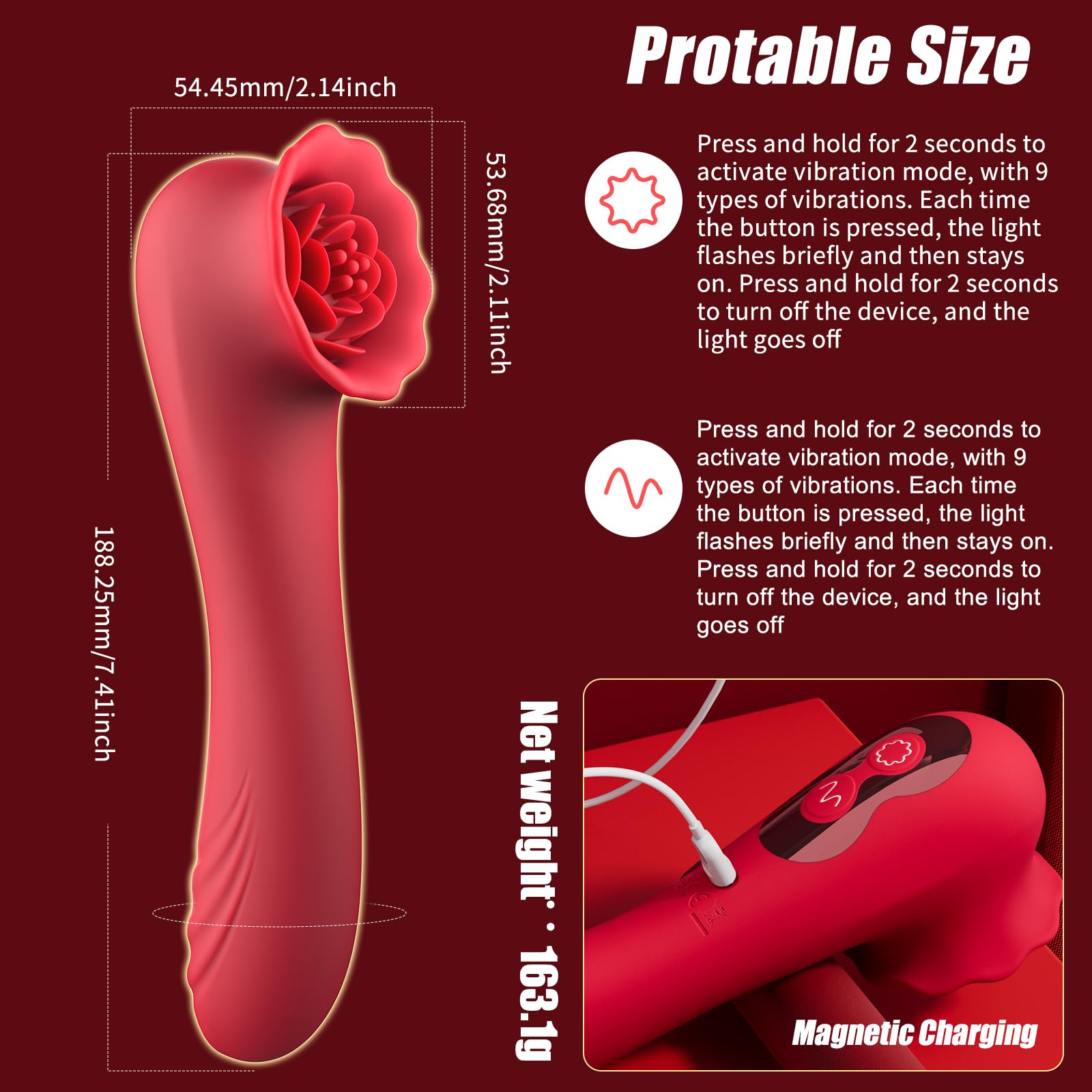 🎁Christmas gift - female sexual pleasure tool rose G spot vibrator💖