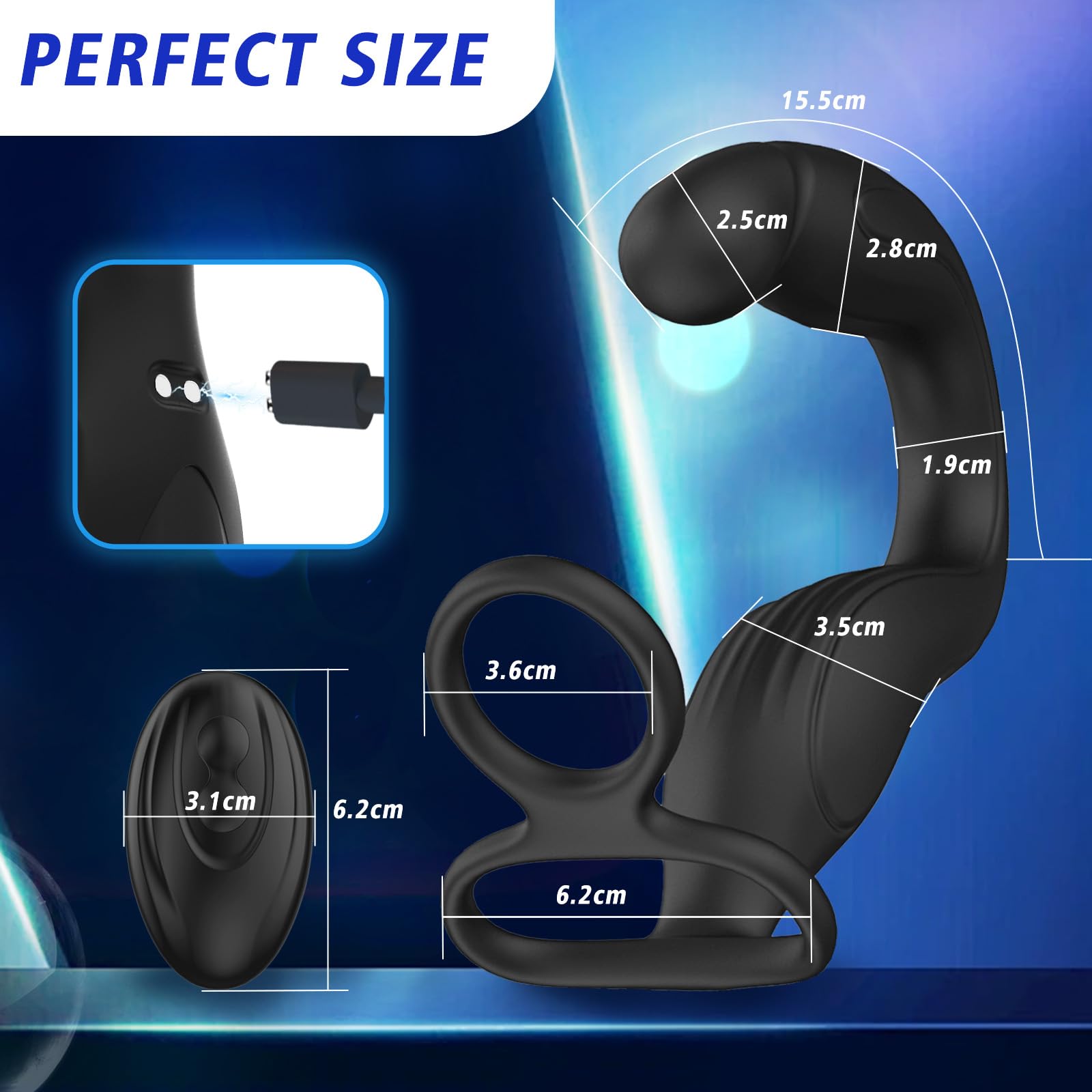 😍Male 360° Rotating Prostate Massager🎁- 💖Anal Sex Toys✨