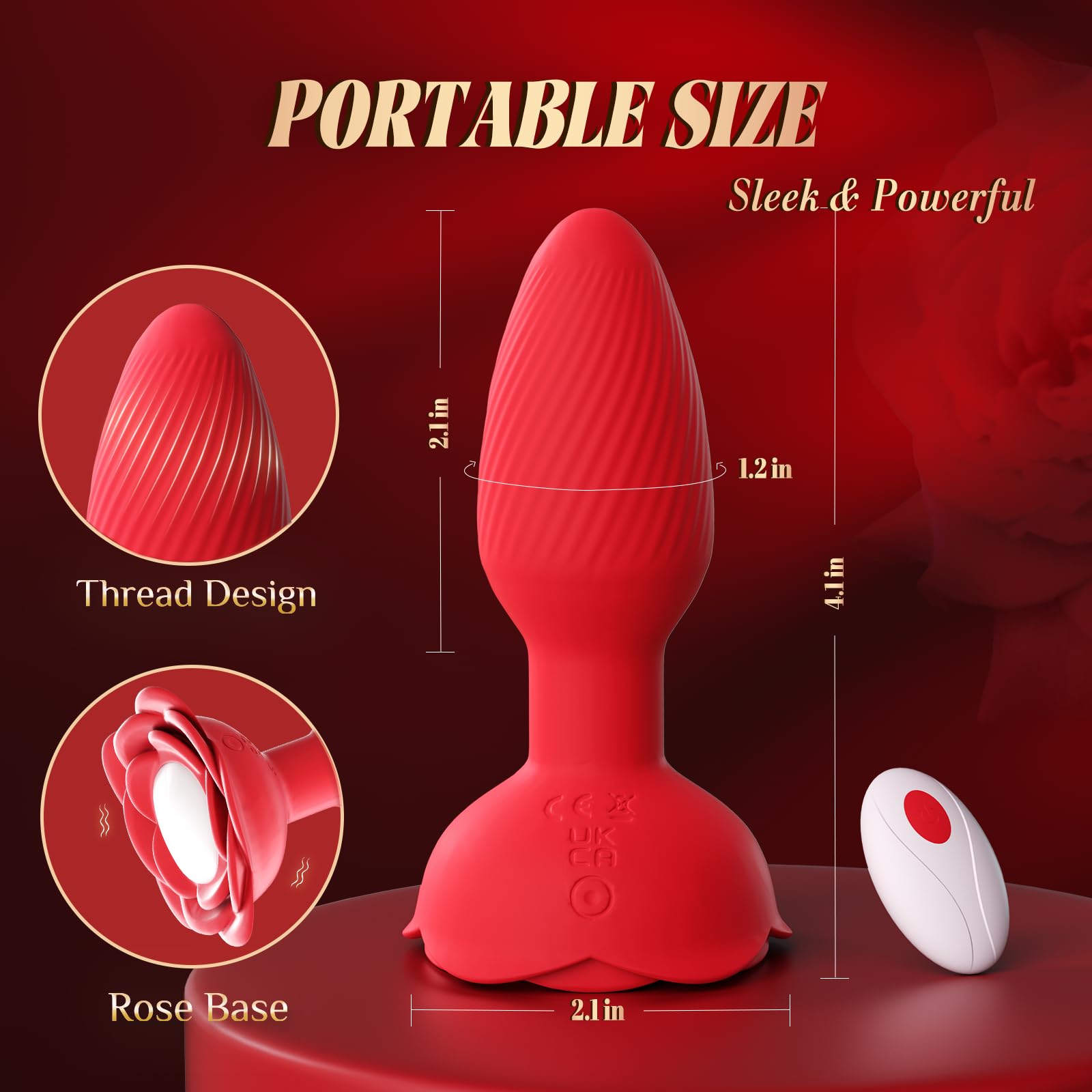 😍Anal Vibrator - 360° Rotating Butt Plug Adult Sex Toy✨
