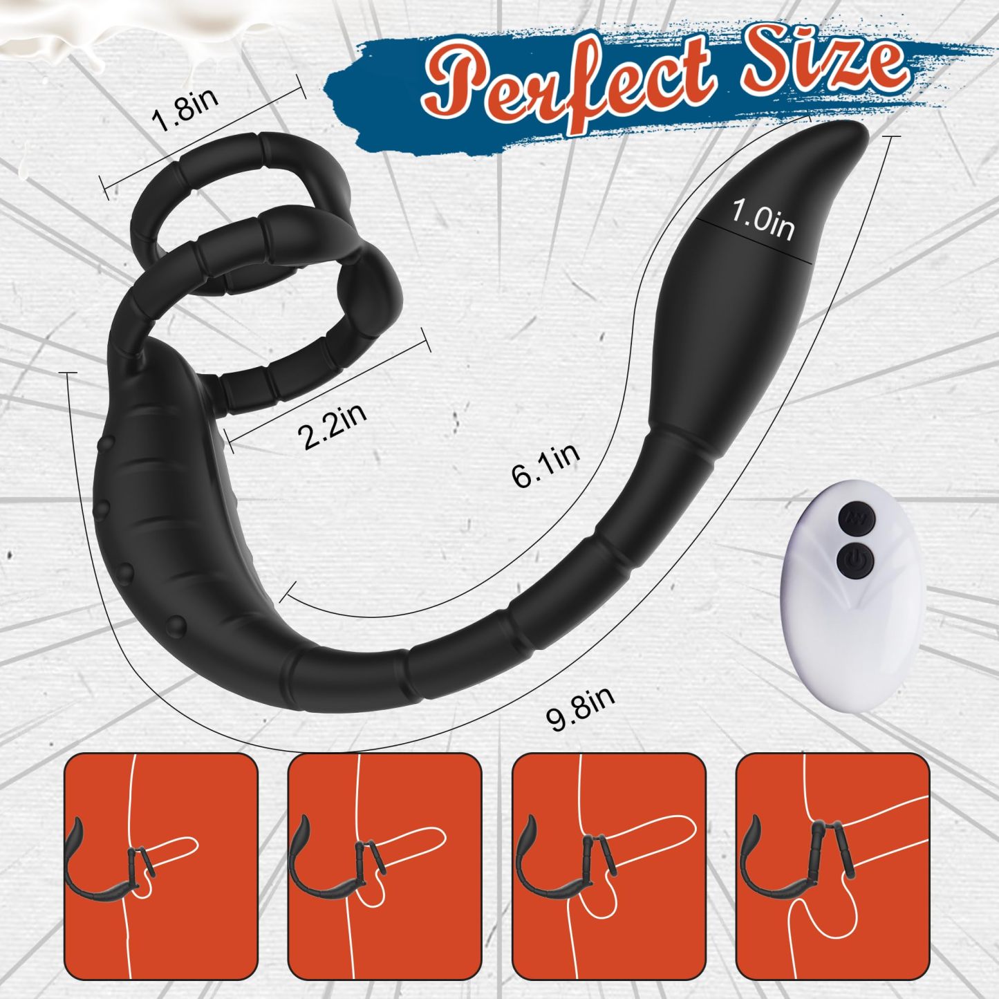 😍Prostate Massager Anal Vibrator - Male Adult Toys✨