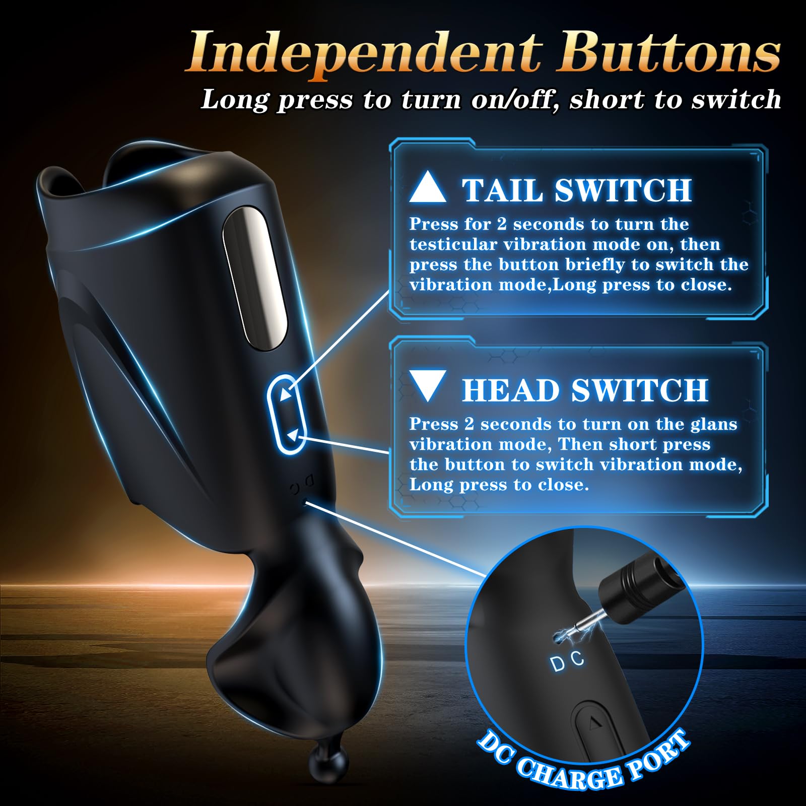 😍💗Automatic Male Masturbator - Dual Action Penis Training Stimulator Vibrator with 10 Modes