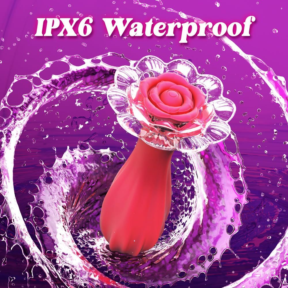 😍Vibrating Butt Plug - Unique Crystal Rose Luminous Butt Plug Toy✨