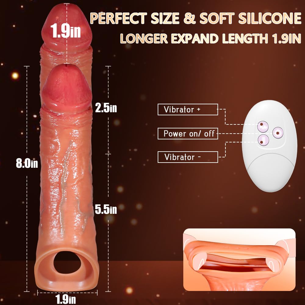 😍2025 Wearable Penis Sleeve Vibrator - Penis Enlarger💖