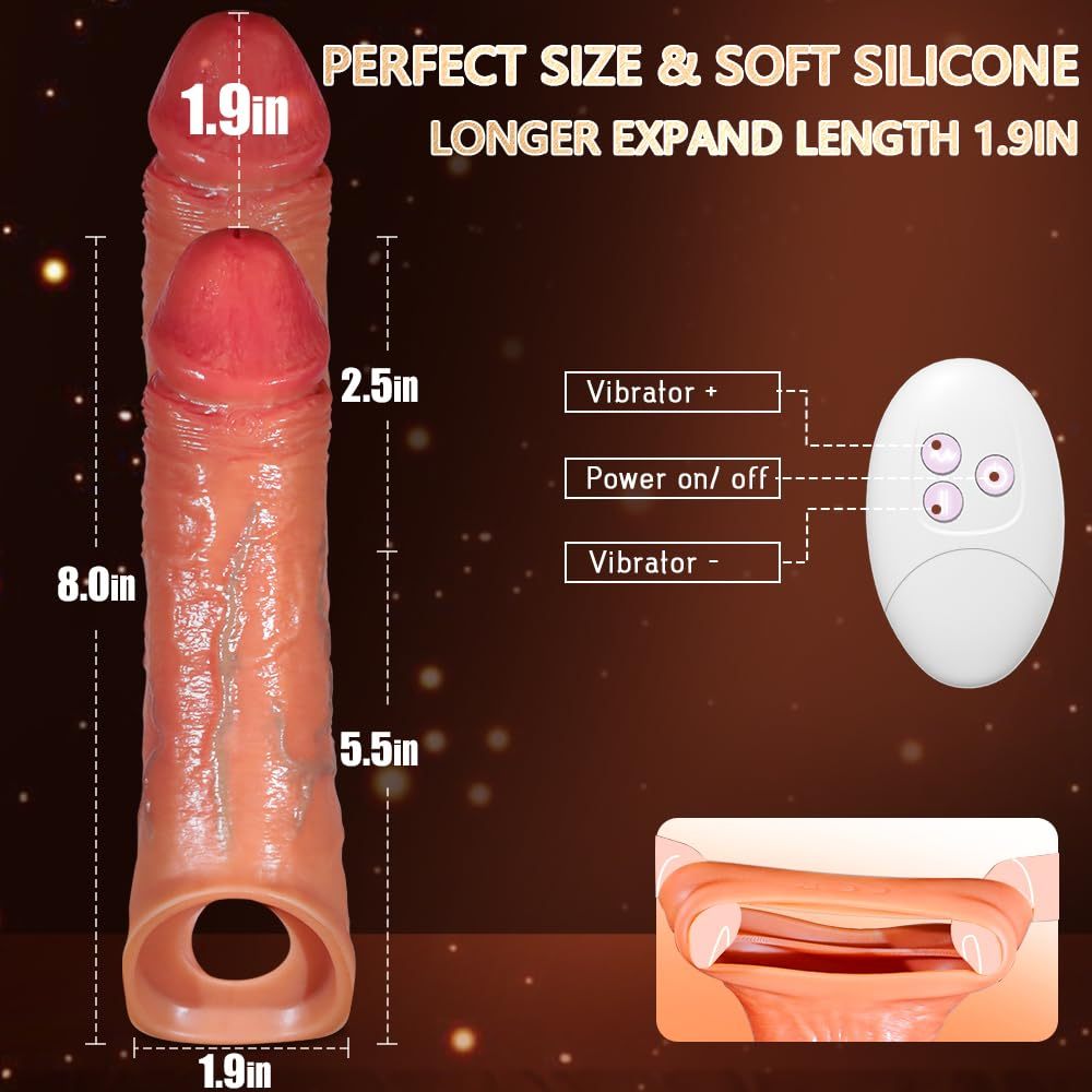 😍2025 Wearable Penis Sleeve Vibrator - Penis Enlarger💖