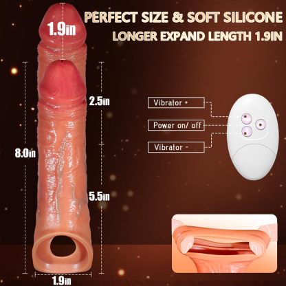 😍2025 Wearable Penis Sleeve Vibrator - Penis Enlarger💖