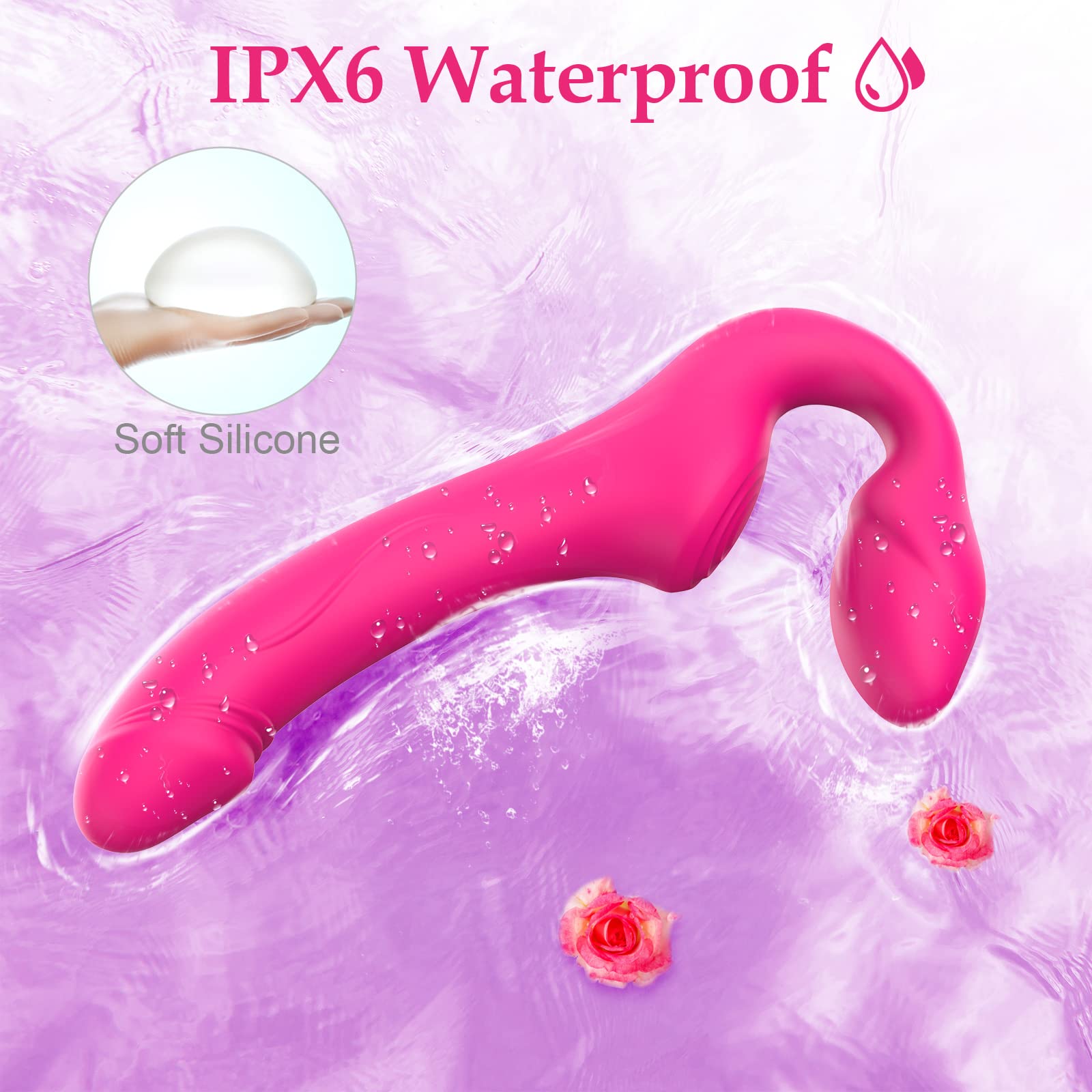 😍G-spot Dildo Vibrator - Non-slip Silicone Realistic Double Head Vibrating Butt Plug💖