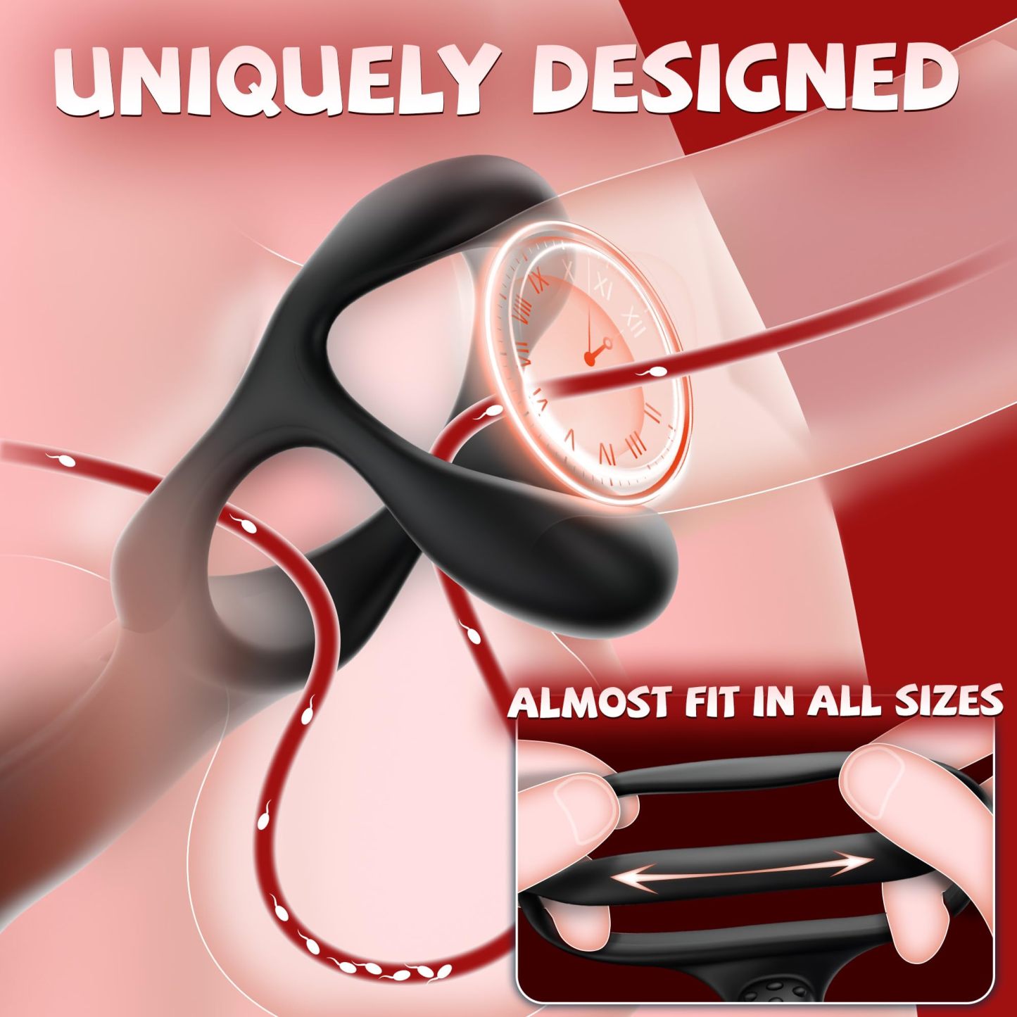 Anal Vibrator Prostate Massager with Cock Ring