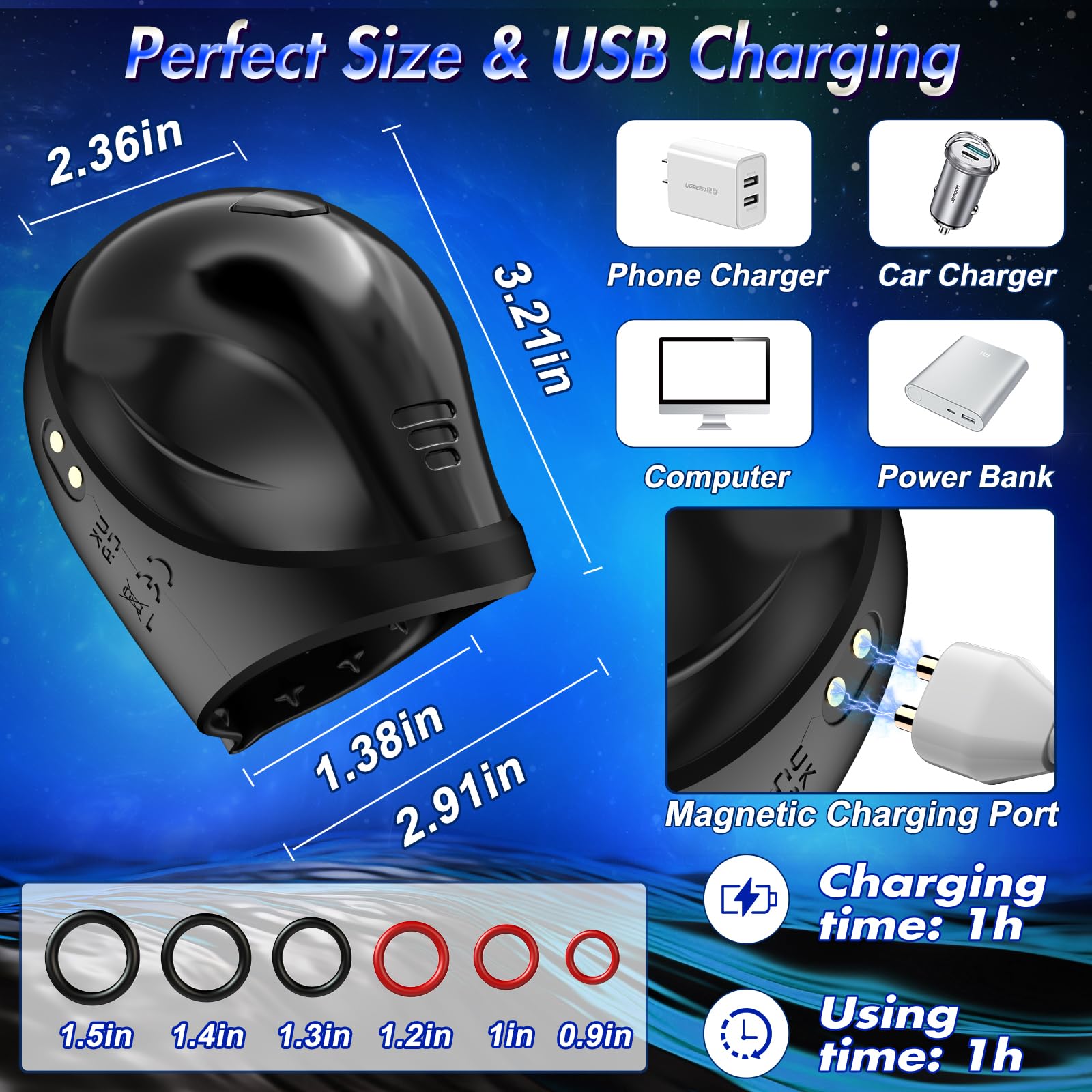 🏆Champion Penis Enhancer 💪- 💖360° Wrapped Glans Penis Training Masturbator✨