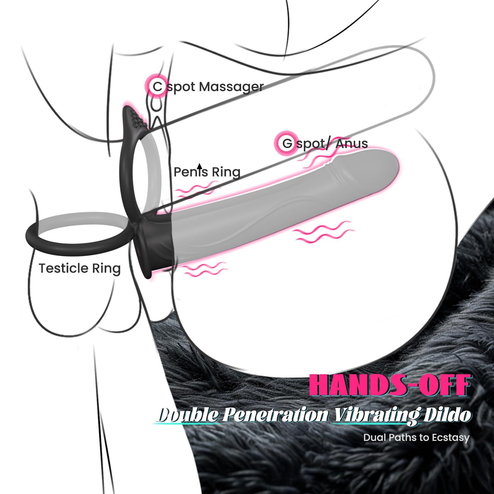 💗Adult sex toys for couples - 💥Bondage anal and vaginal dildo