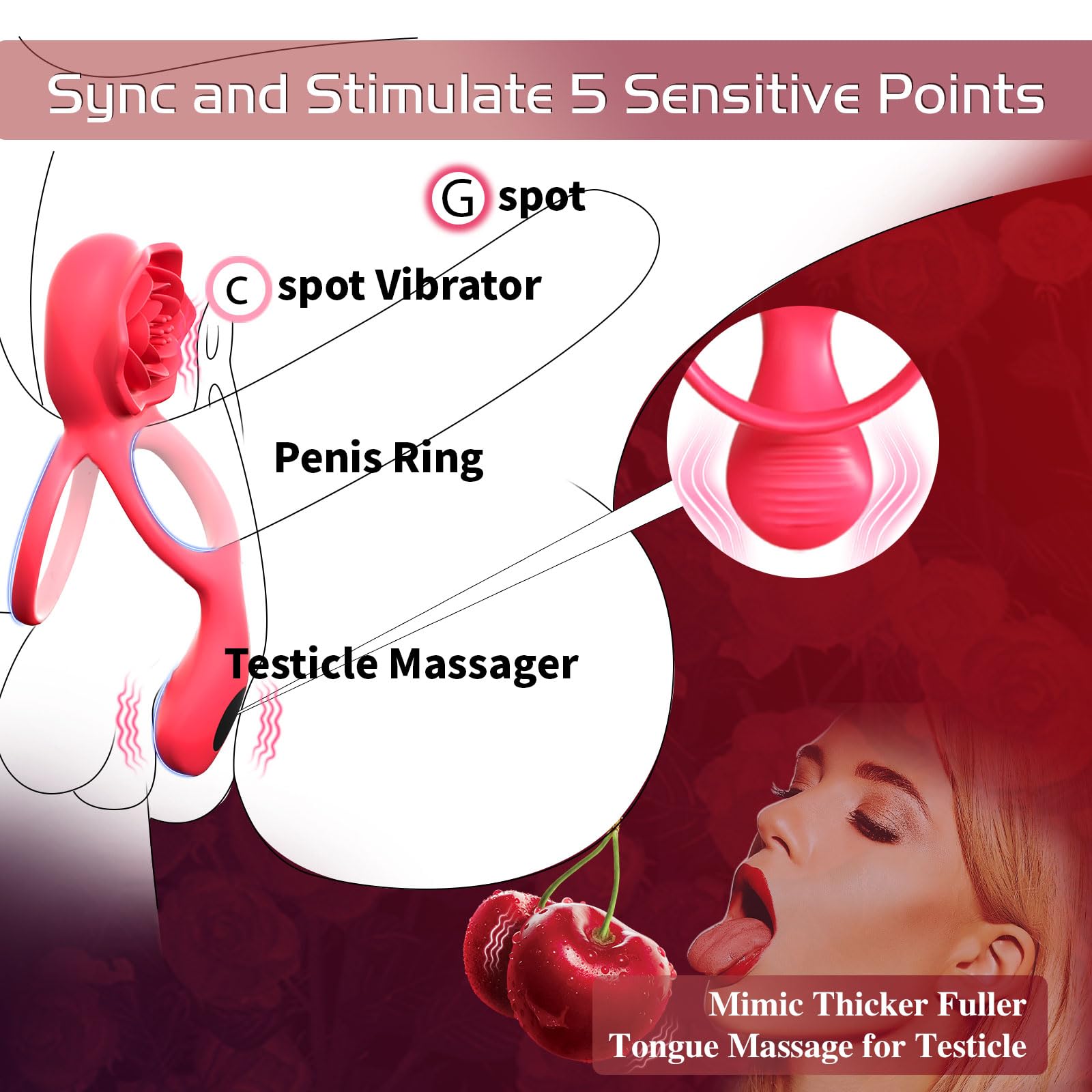 💥Christmas gift-🌹Rose lock ring