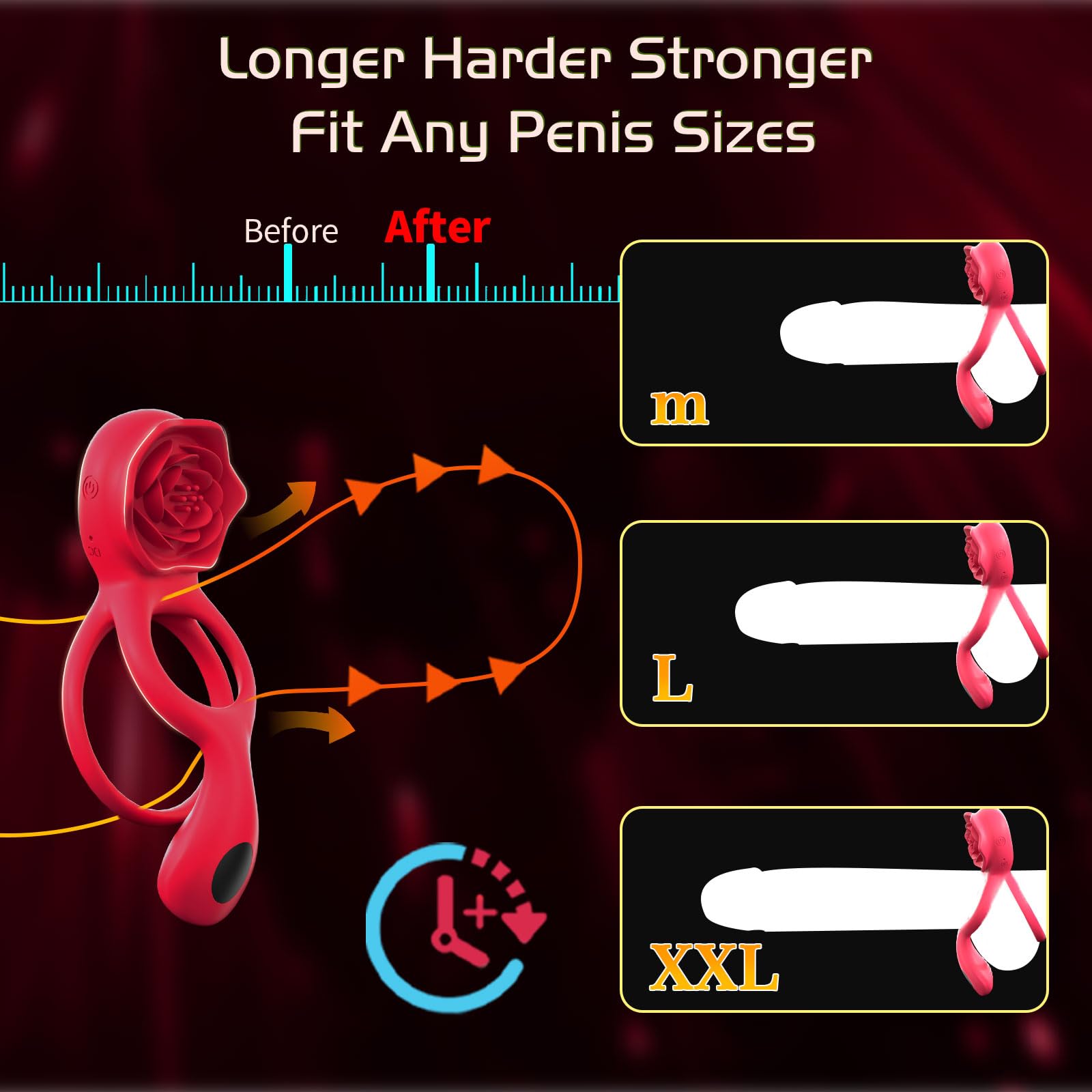 💥Christmas gift-🌹Rose lock ring