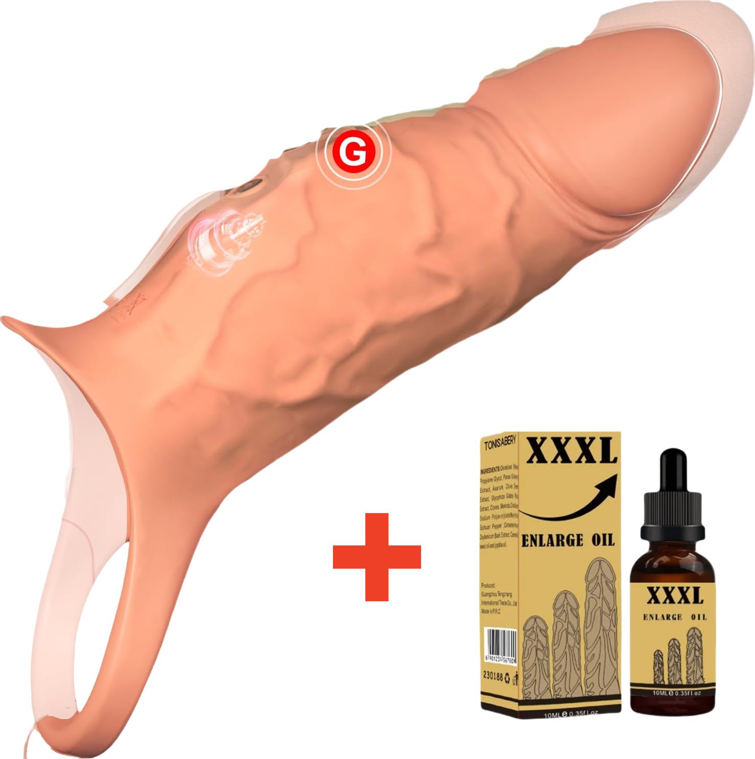 👑 2025 PleasureForge™ Vibrating Penis Extender💋 — 😍Every stroke hits hard and deep💖