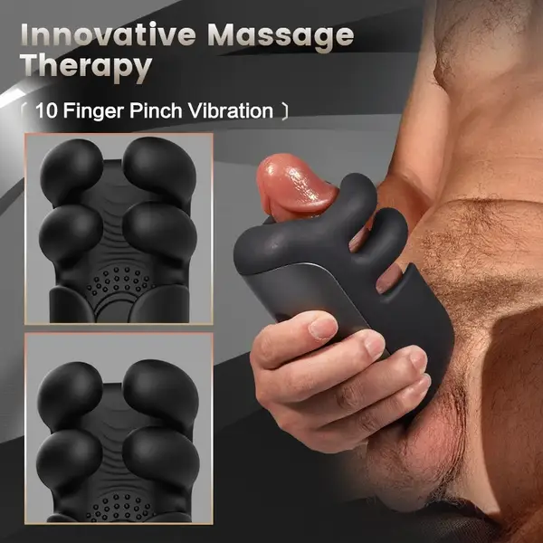 😍Men's Massager - Finger Pinchin Tapping Penis Vibrator