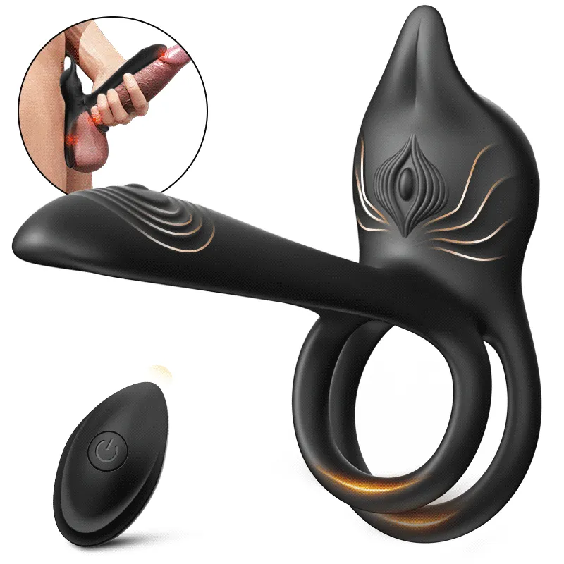 😍2025 Hot-Selling Couple's Toy🎁 – 💋4-in-1 Vibrating Penis Sleeve🚀