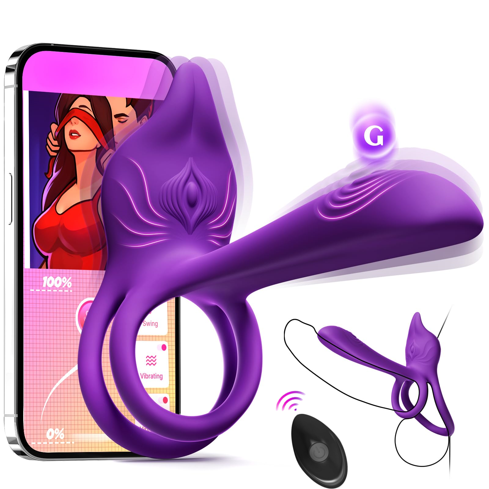 😍2025 Hot-Selling Couple's Toy🎁 – 💋4-in-1 Vibrating Penis Sleeve🚀