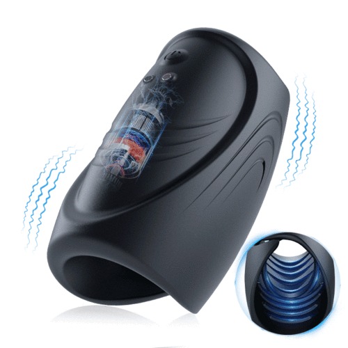 2 In 1 Flexible Handheld 10 Vibrating Stamina Training Male Masturbator