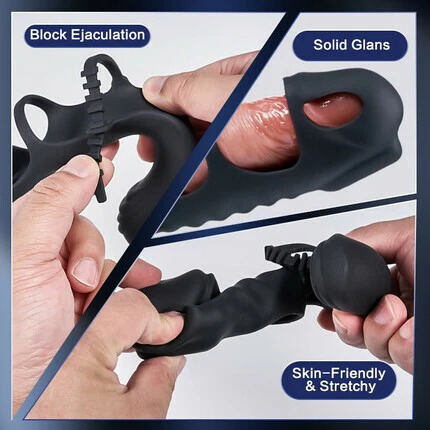 😍Penis Cock Ring Enhancer - G-spot Vibrator Clit Stimulator Sex Toys for Couples✨