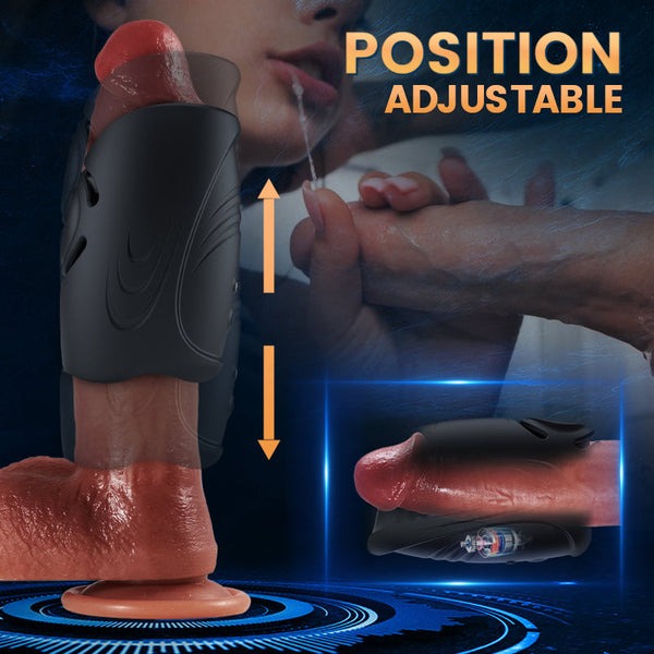 2 In 1 Flexible Handheld 10 Vibrating Stamina Training Male Masturbator
