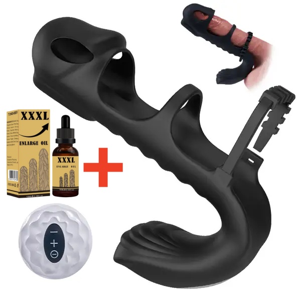 😍Penis Cock Ring Enhancer - G-spot Vibrator Clit Stimulator Sex Toys for Couples✨
