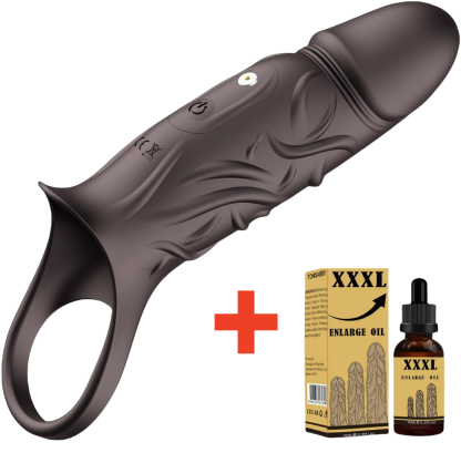 👑 2025 PleasureForge™ Vibrating Penis Extender💋 — 😍Every stroke hits hard and deep💖