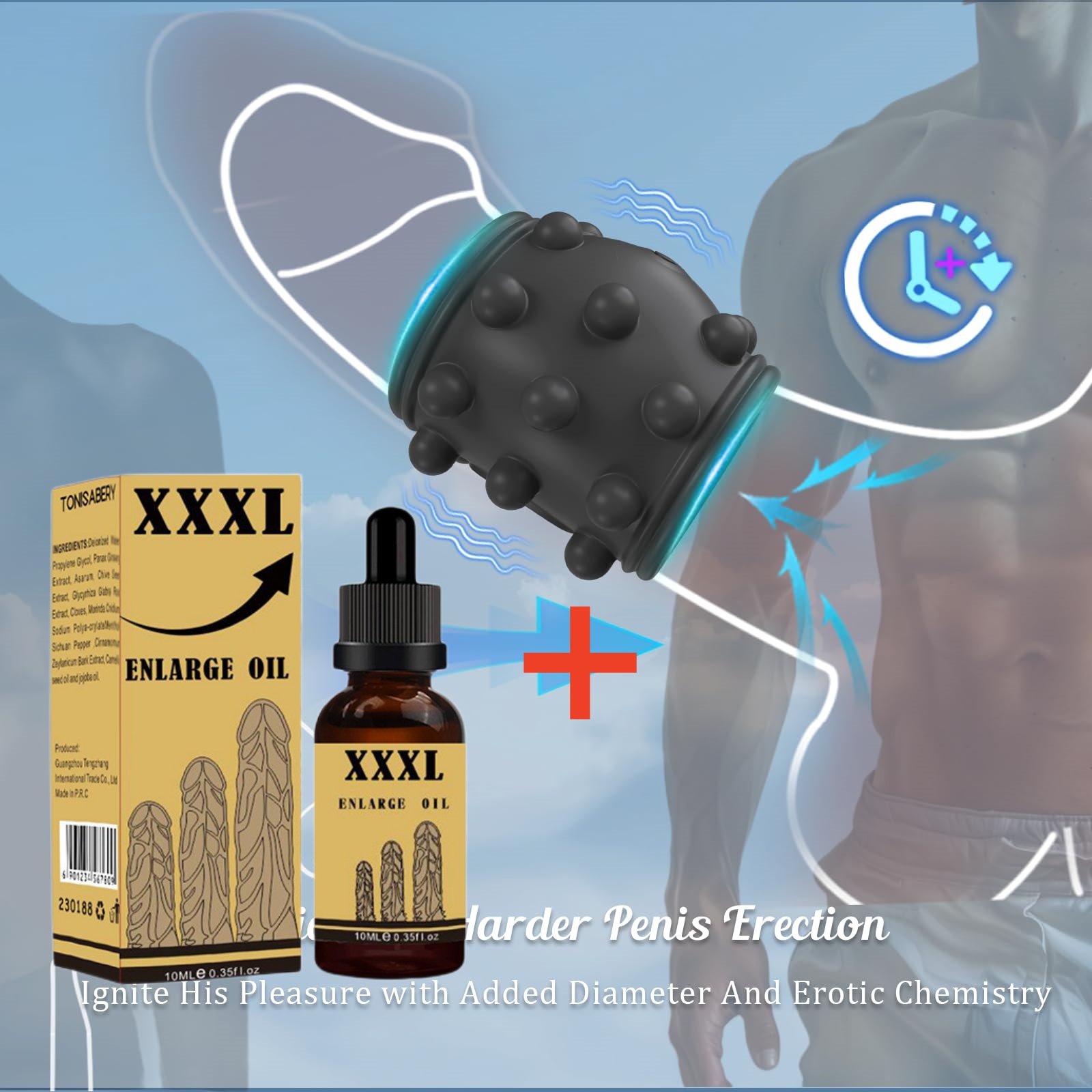 💥2024 New Launch Couple Toys-🏆Vibrating Penis Sleeve