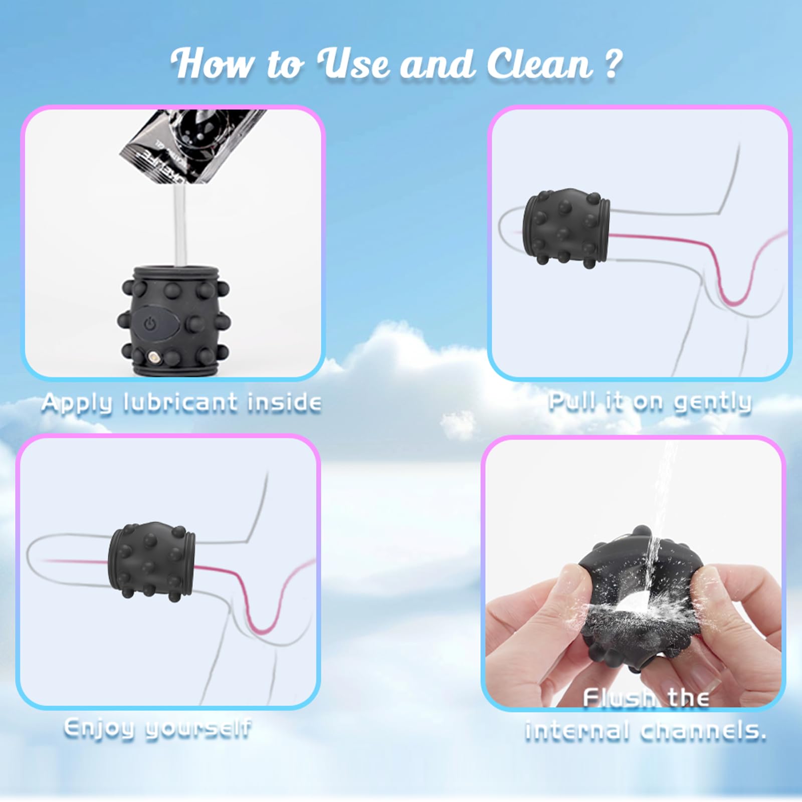 💥2024 New Launch Couple Toys-🏆Vibrating Penis Sleeve