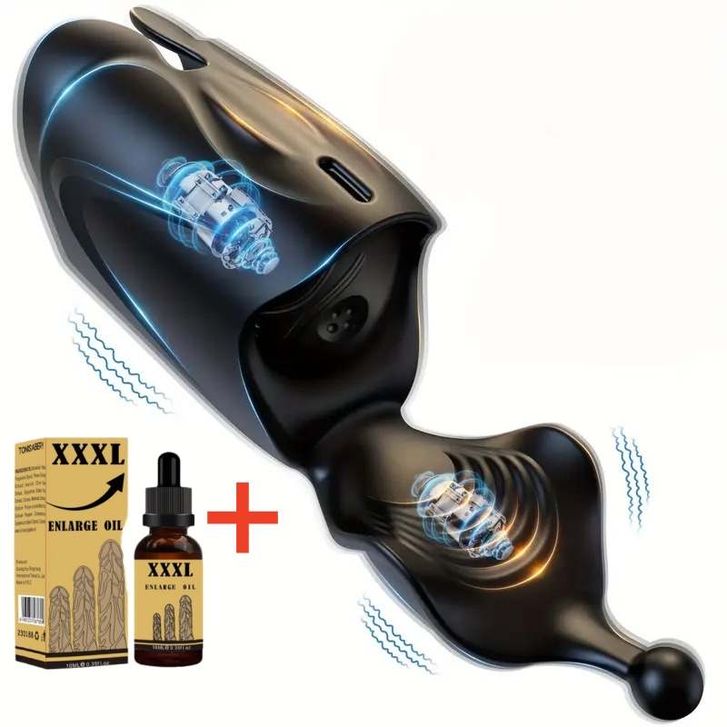 😍💗Automatic Male Masturbator - Dual Action Penis Training Stimulator Vibrator with 10 Modes