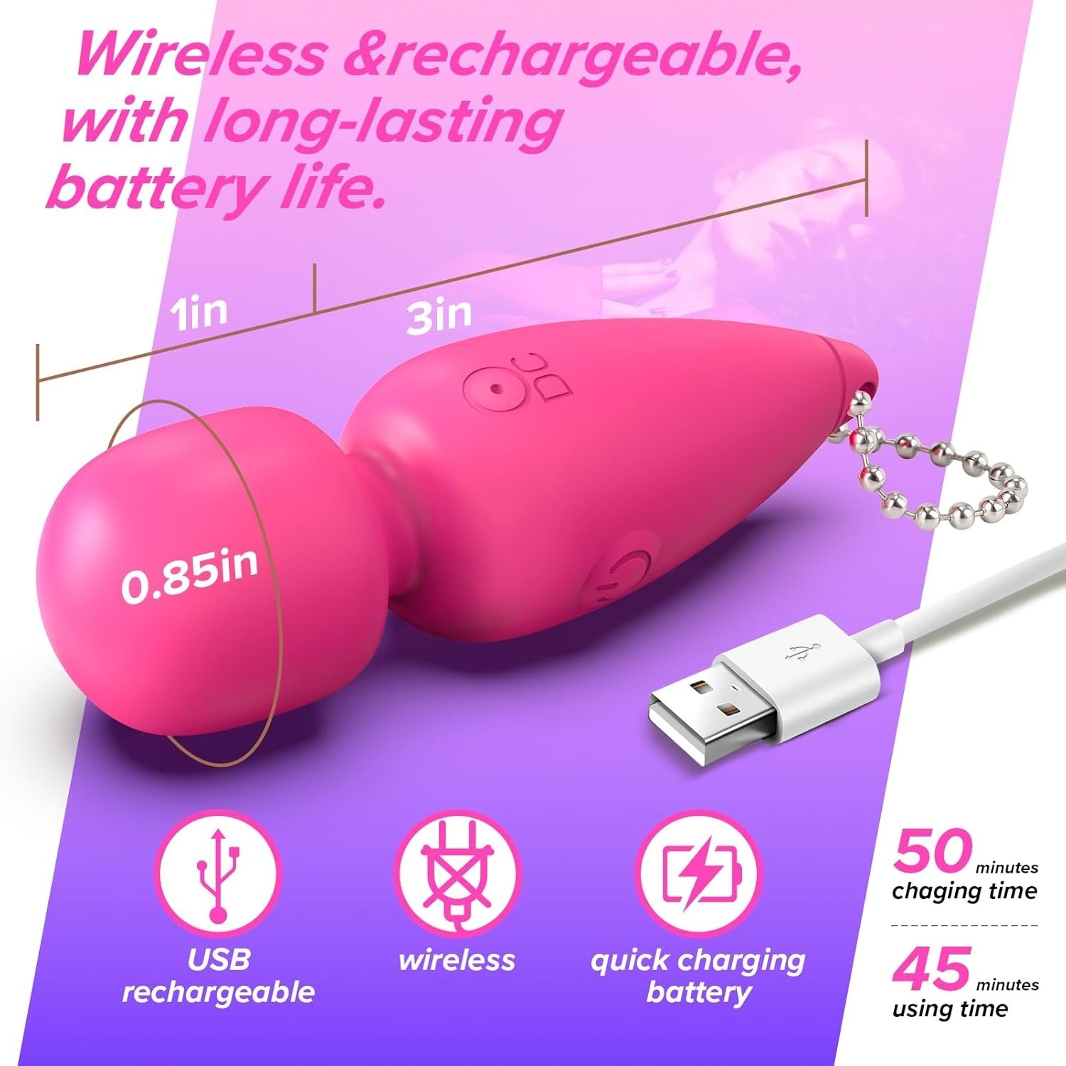 😍Sex Toy Mini Vibrator - Clitoral Vibrator Stimulator 10 Modes💖