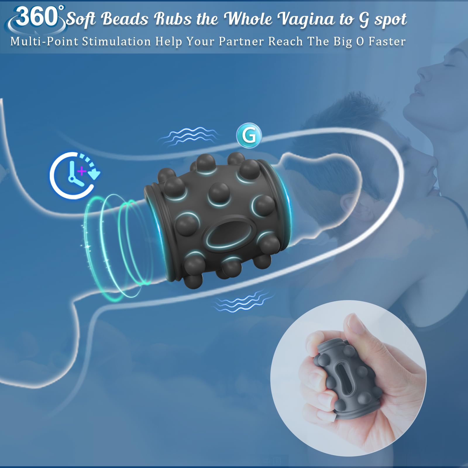 💥2024 New Launch Couple Toys-🏆Vibrating Penis Sleeve